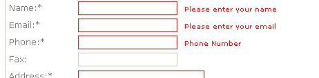 form validation