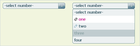 elSelect - customizable SELECT element.