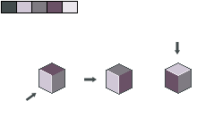 Pixelart. Isometric drawing.