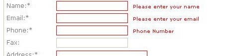 form validation